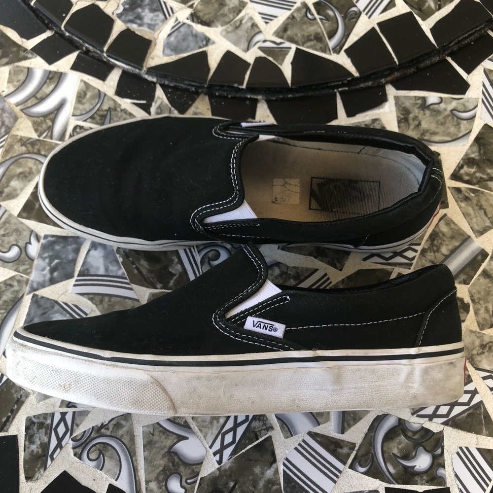 Vans Black Slip-on Shoes
